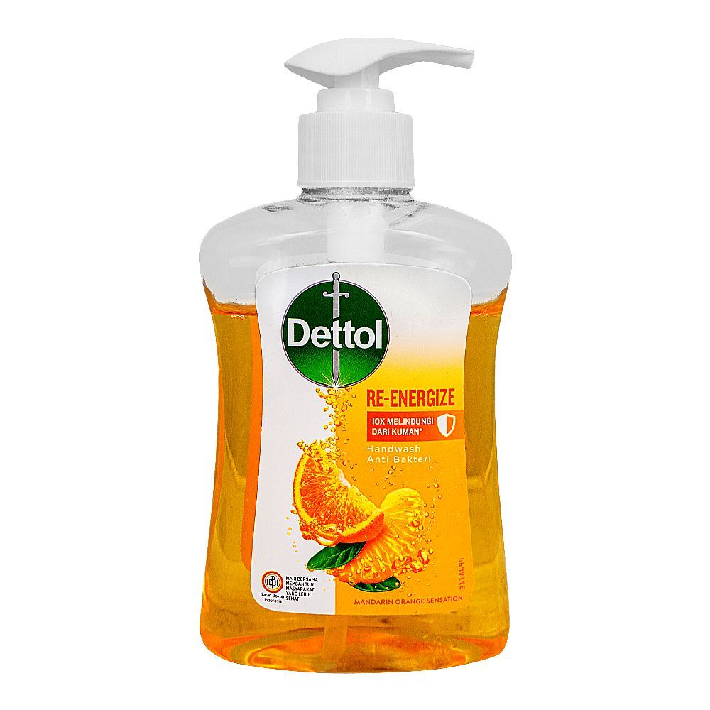 Dettol RE-Energize Mandarin Orange Sensation Hand Wash, 245ml