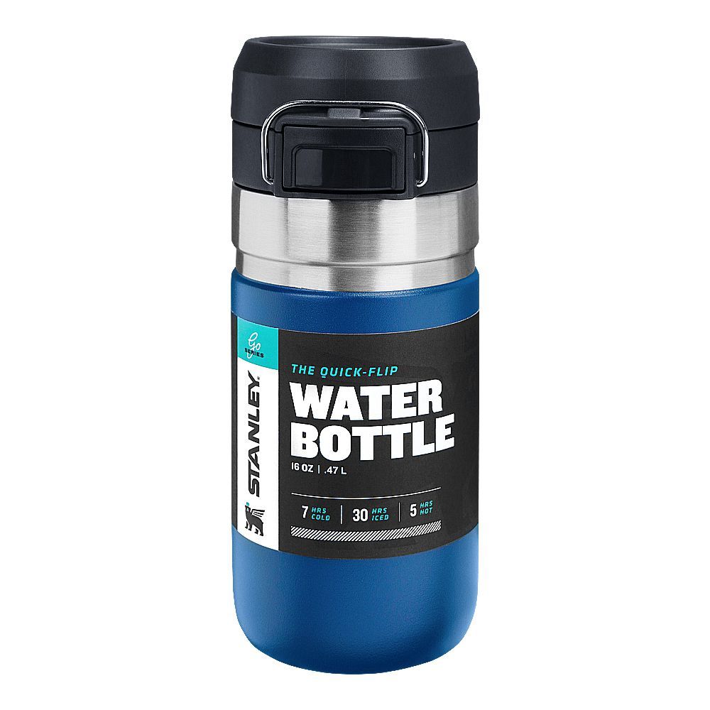 Stanley Go Series The Quick Flip Water Bottle, 0.47 Liter, Abyss, 10-09148-073