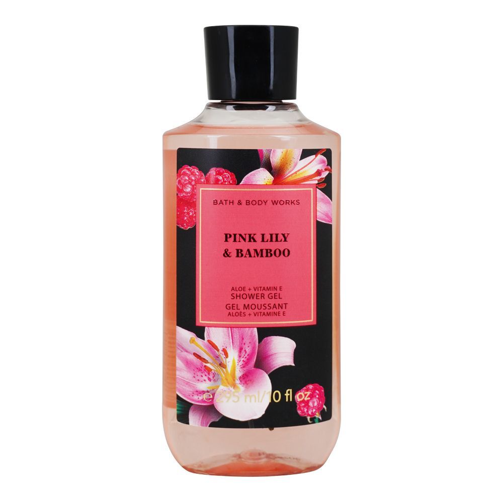 Bath & Body Works Pink Lily & Bamboo Aloe & Vitamin E Shower Gel, 295ml