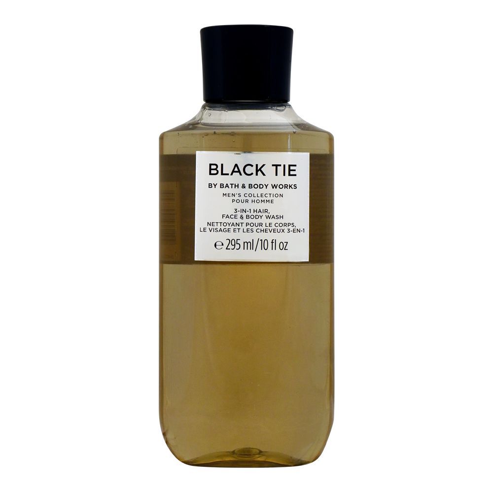 Bath & Body Works Black Tie 3-In-1 Hair/Face & Body Wash, For Men, 295ml