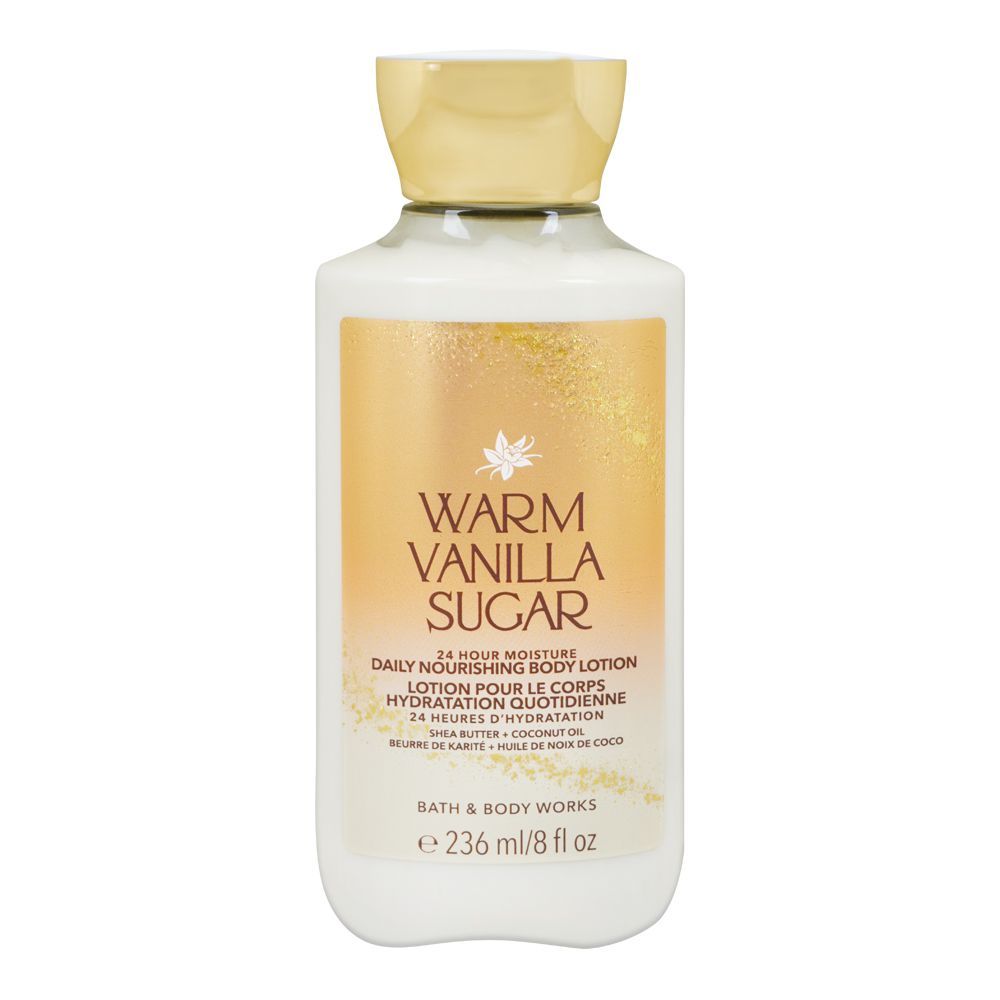 Bath & Body Works Warm Vanilla Sugar 24 Hour Moisture Daily Nourishing Body Lotion, 236ml