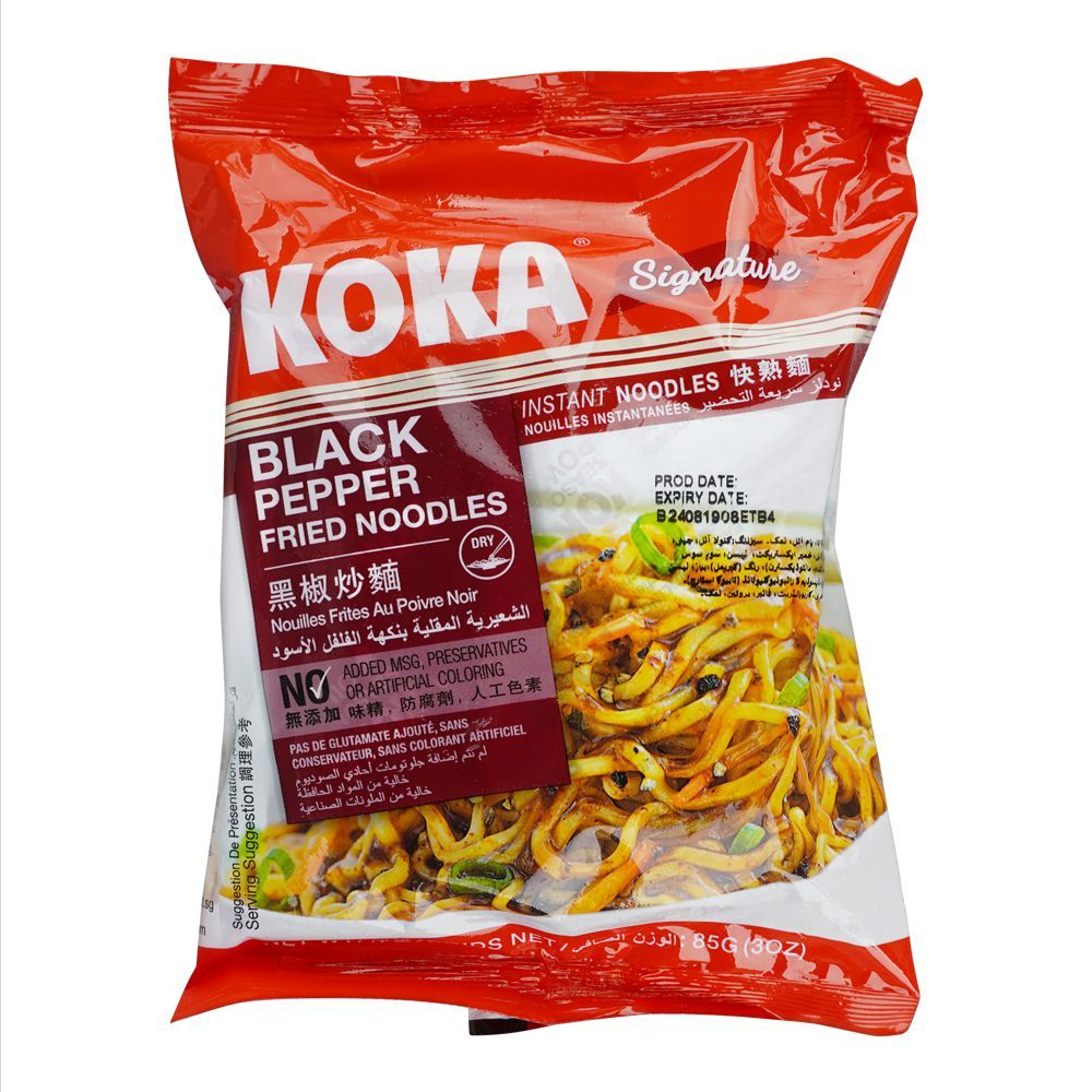 Koka Black Pepper Fried Noodles, 85gm