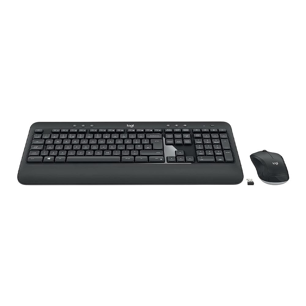 Logitech Advanced Wireless Combo Keyboard & Mouse Black, MK540