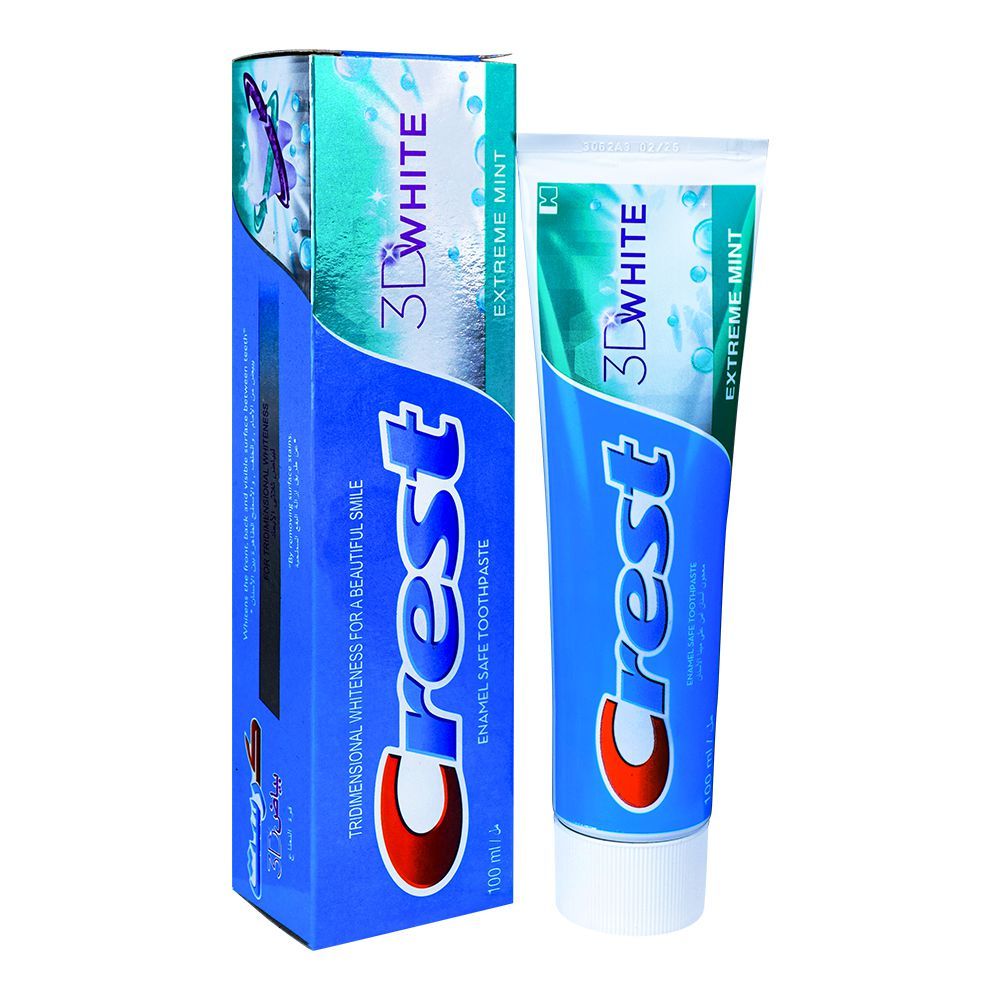 Crest 3D White Extreme Mint Toothpaste, 100ml