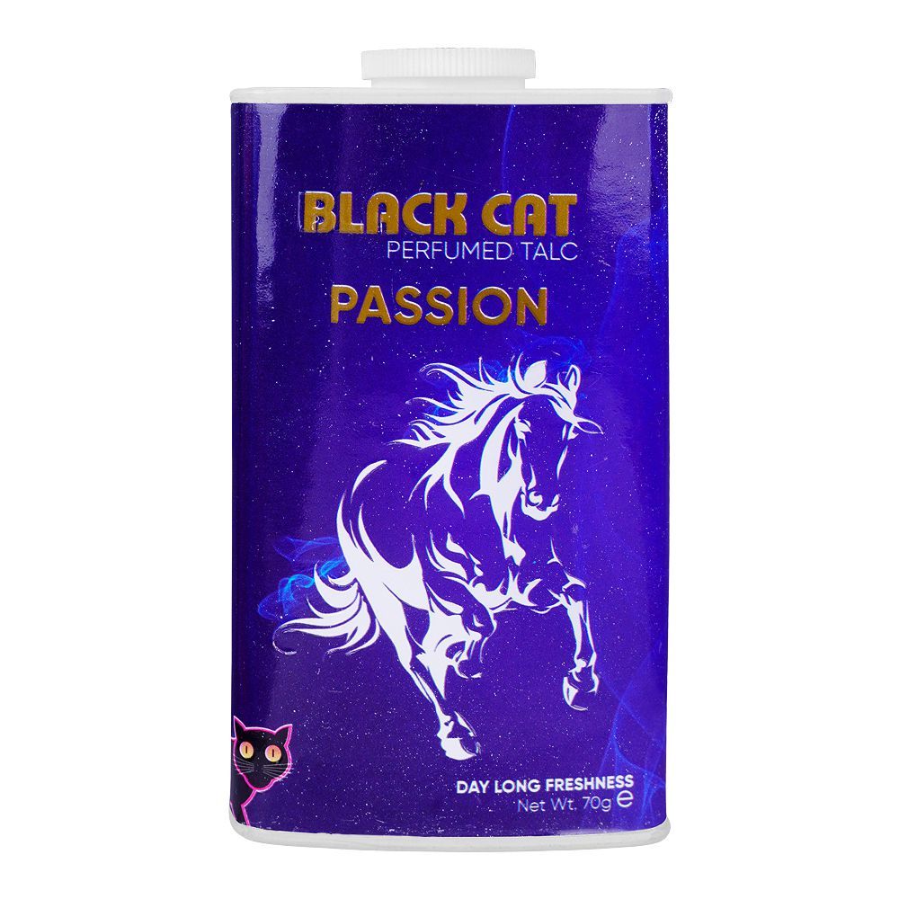 Black Cat Passion Perfumed Talcum Powder, 70g