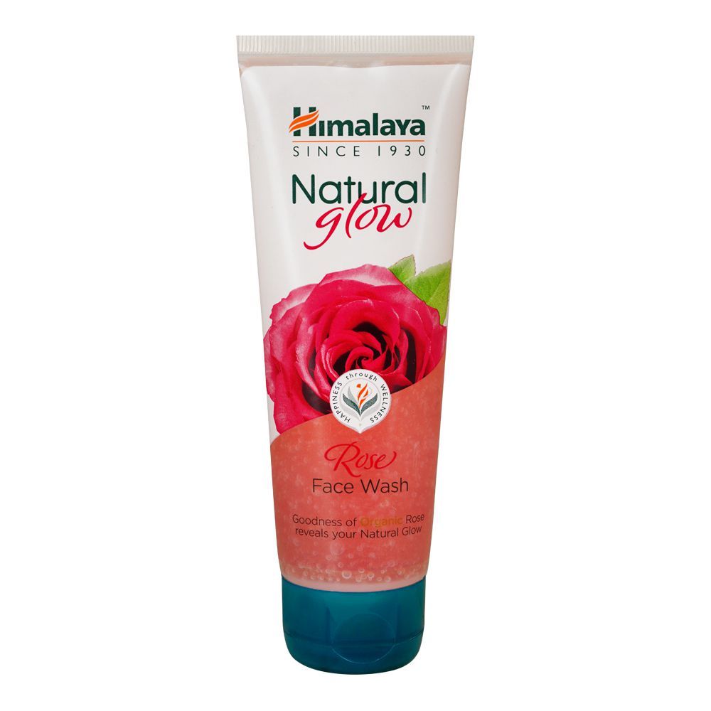 Himalaya Natural Glow Rose Face Wash, For All Skin Types, Reveals Your Natural Glow, Removes Impurities and Dullness, 100ML