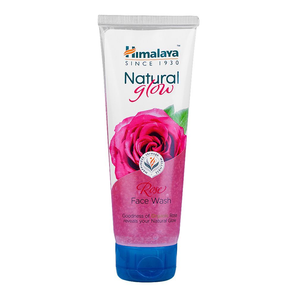 Himalaya Natural Glow Rose Face Wash, For All Skin Types, Removes Impurities and Dullness, 100ml