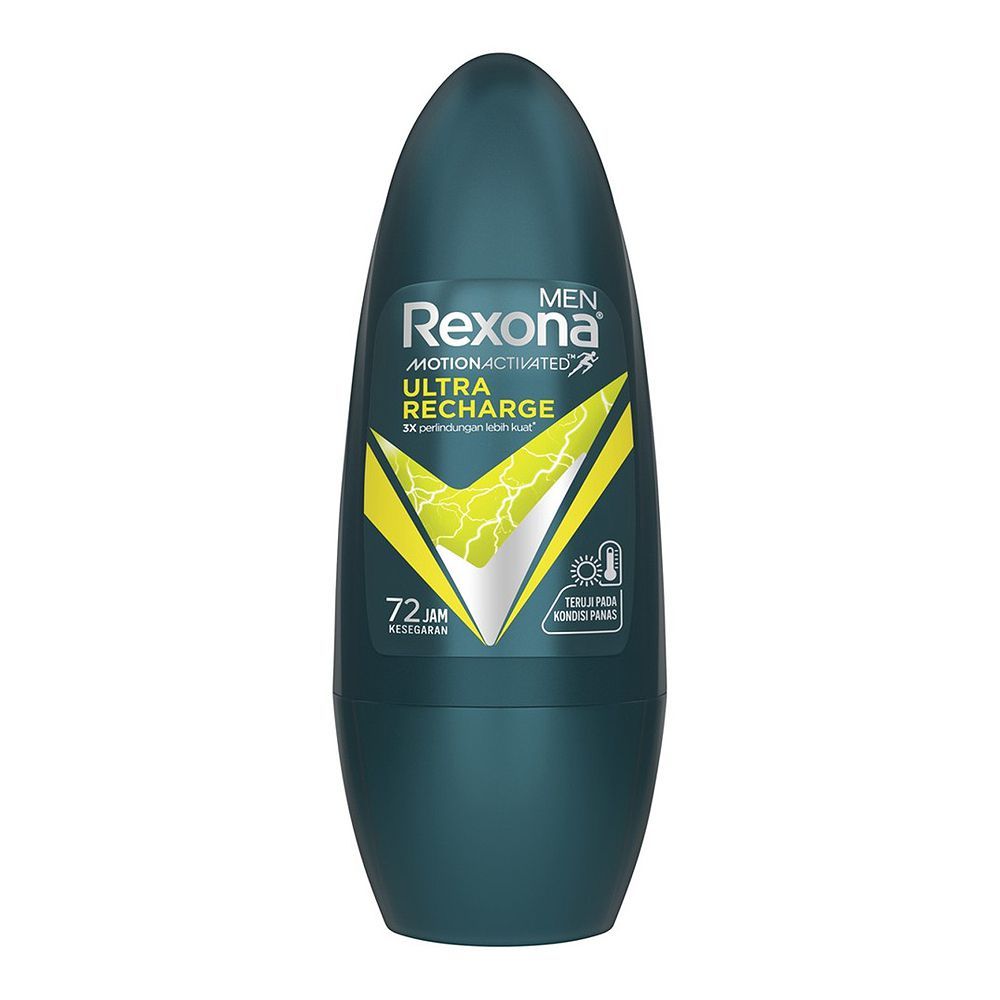 Rexona Motion Senses Ultra Recharge Roll On, For Men, 72 Hours Lasting, 50ml