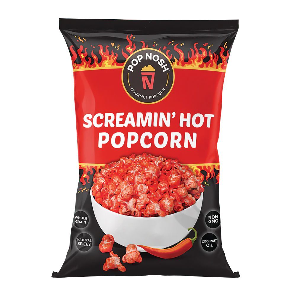 Pop Nosh Screamin Hot Pop Corn, 40g