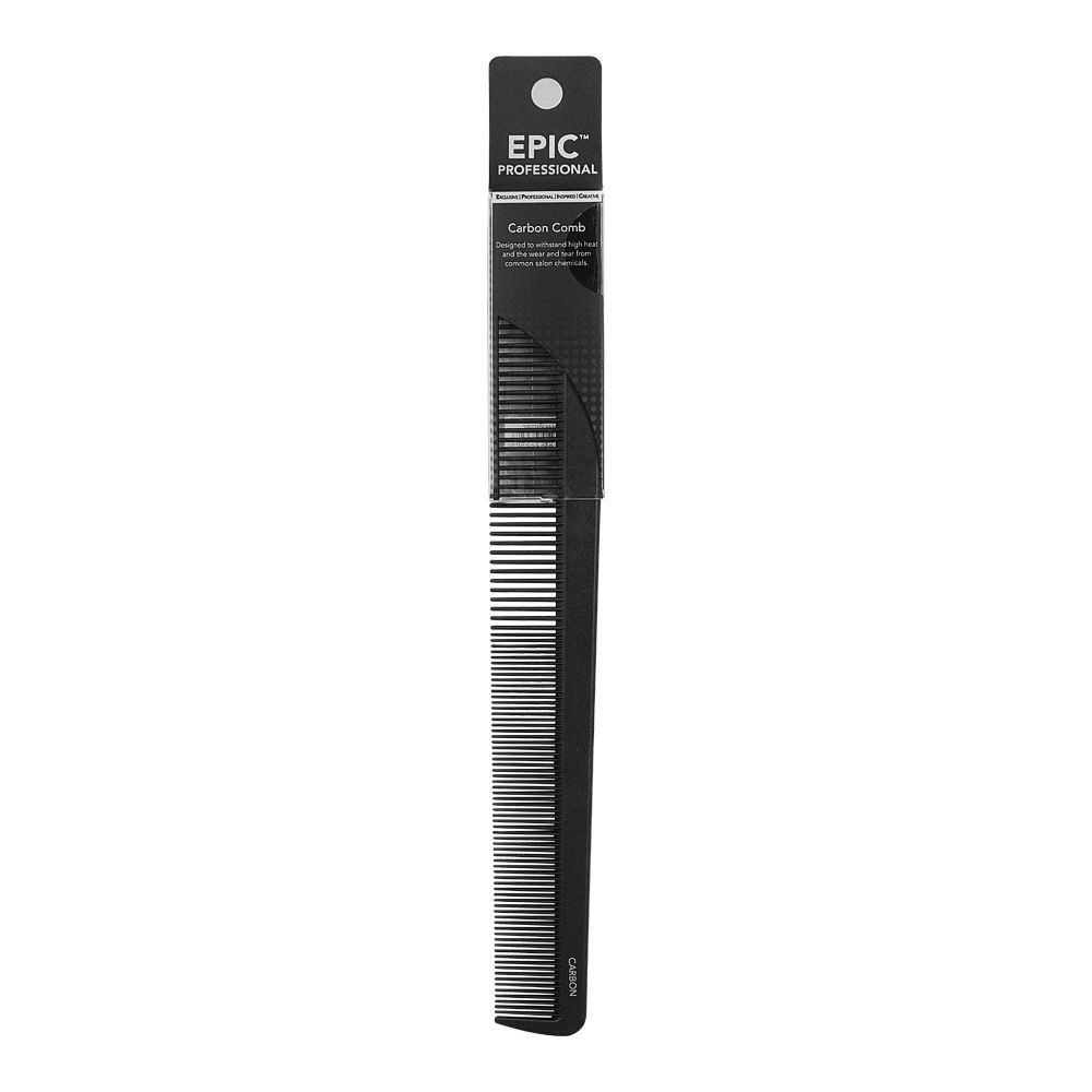 Epic Professional Carbon Cutting Comb, Black, 06205CEPIC