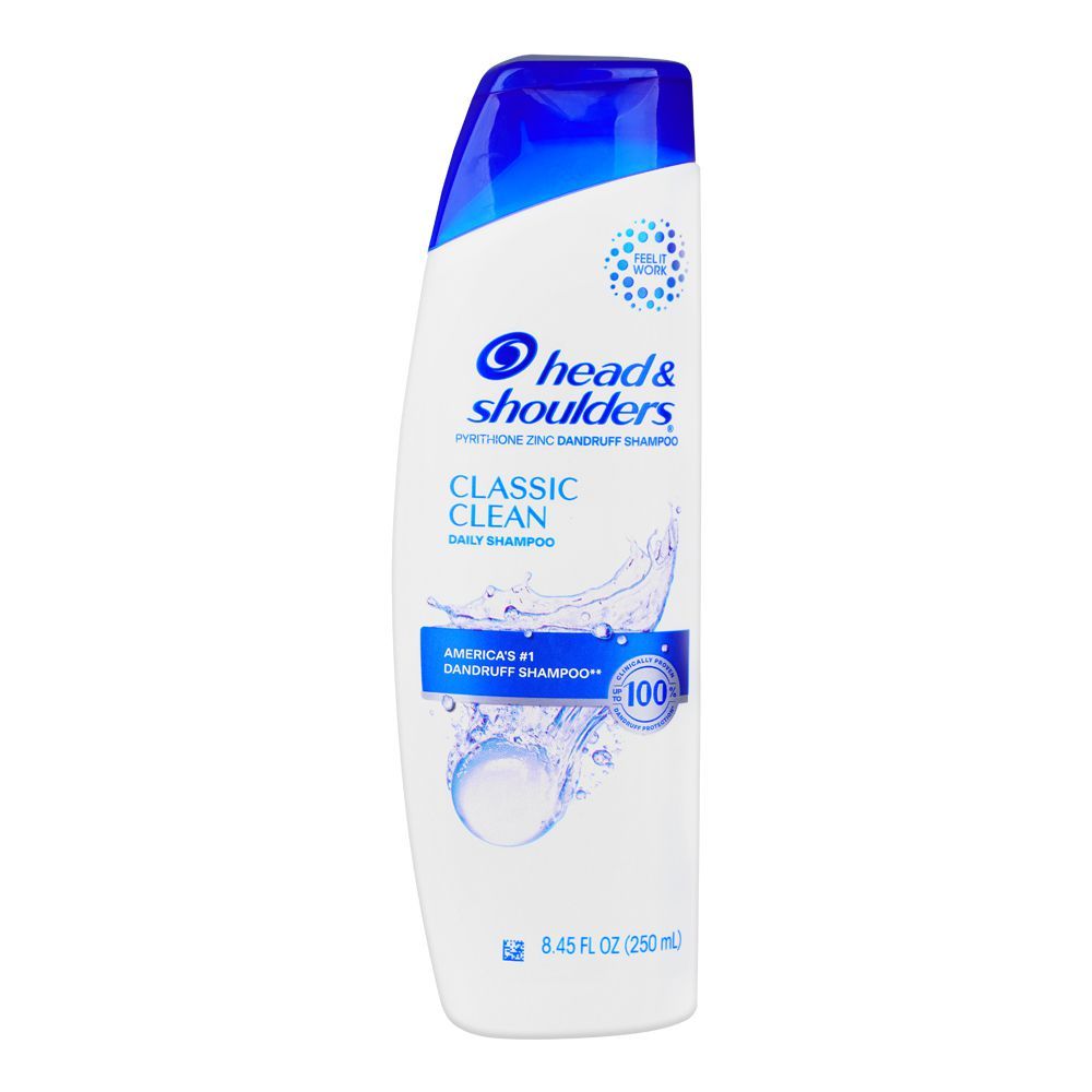 Head & Shoulder Classic Clean Pyrithione Zinc Dandruff Shampoo, 250ml