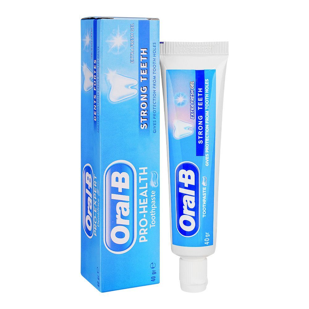 Oral-B Strong Teeth Extra Fresh Gel Toothpaste, 40g