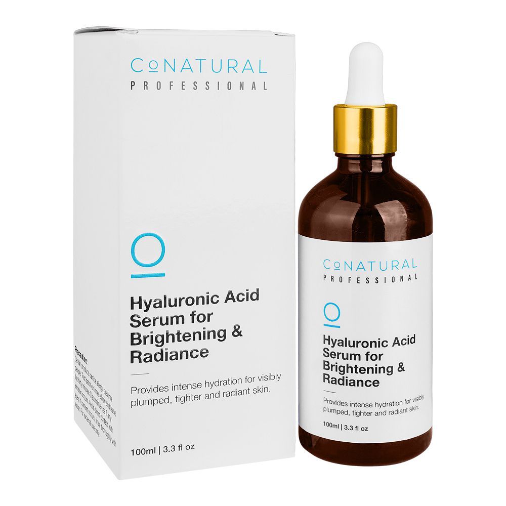 CoNatural Professional Hyaluronic Acid Serum For Brightening & Radiance, 100ml
