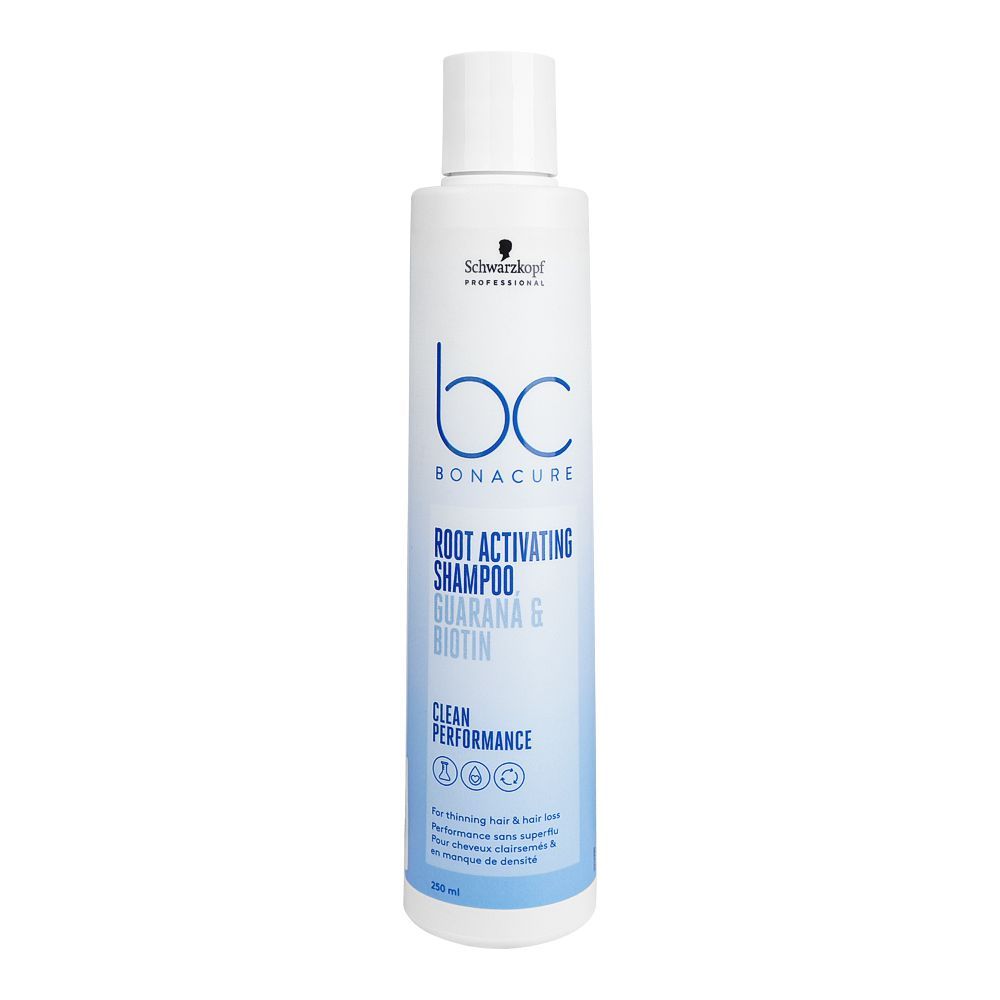 Schwarzkopf BC Bonacure Scalp Root Activating Shampoo, Guarana & Biotin, 250ml