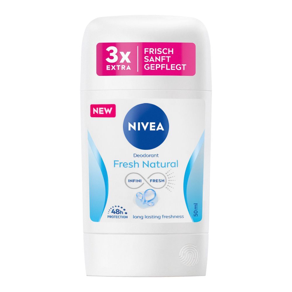 Nivea Fresh Natural Infini Fresh, 48H Deodorant Stick, 50ml