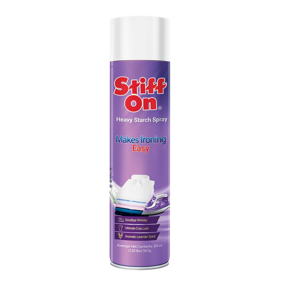 Stiff On Heavy Starch Spray, Easy Ironing, Aromatic Lavender Scent, 567gm