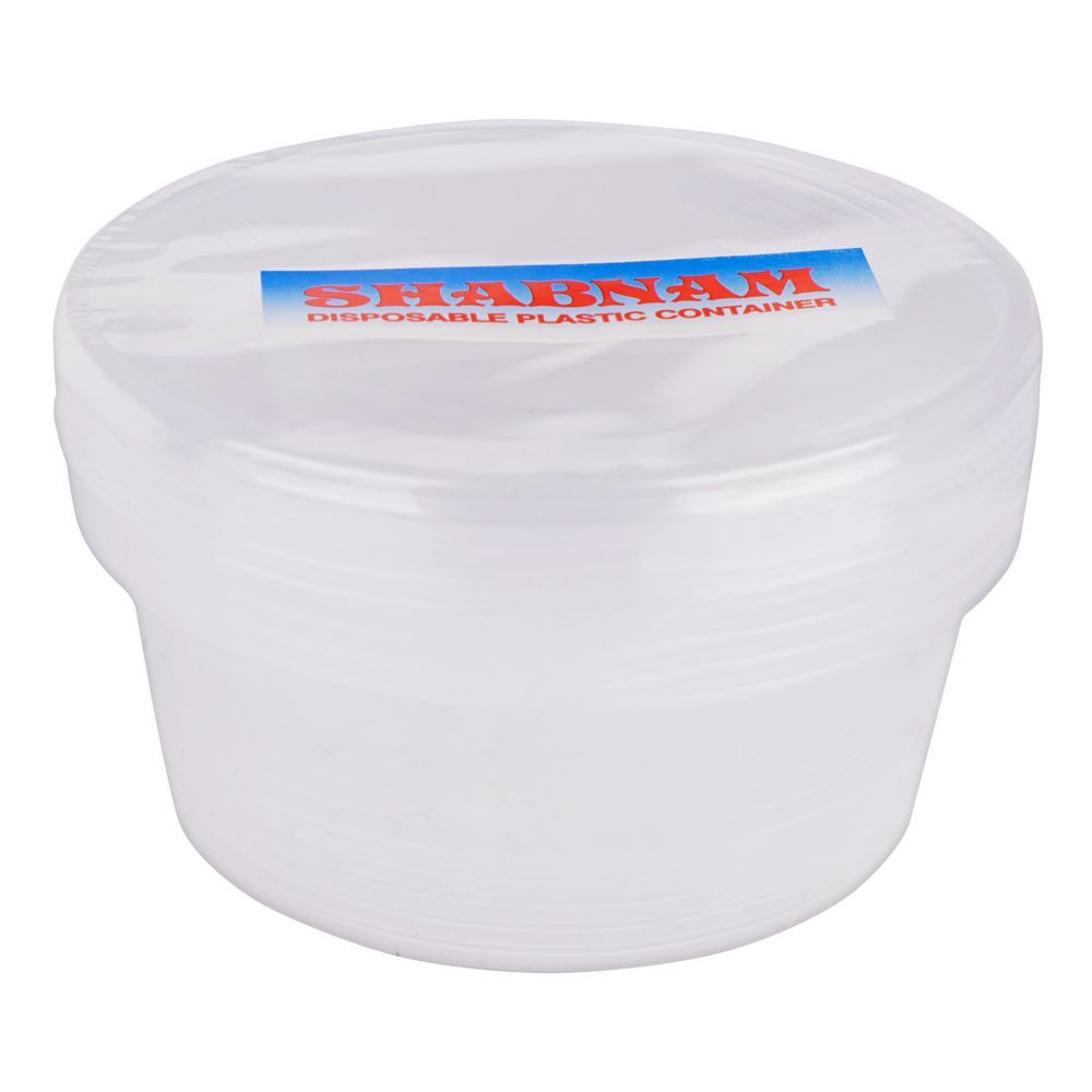 Shabnam Disposable Round Plastic Container