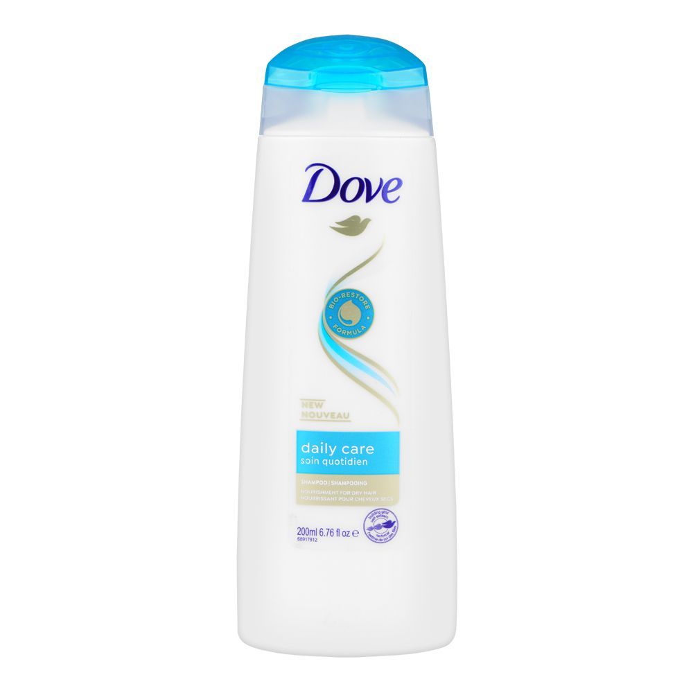 Dove Daily Care Shampoo, For Dry Hair, 200ml