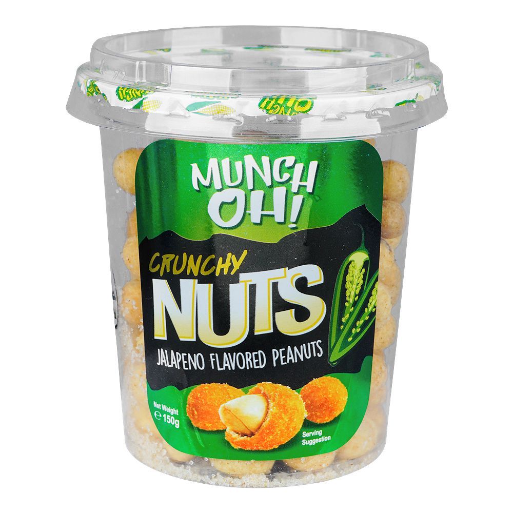 Munch Oh Crunchy Nut's Jalapeno Peanuts, 150g