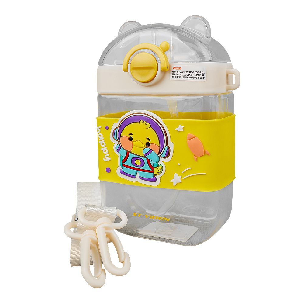 Order Happy Duck Plastic Water Bottle With Strap, Yellow, YB0773 Online ...