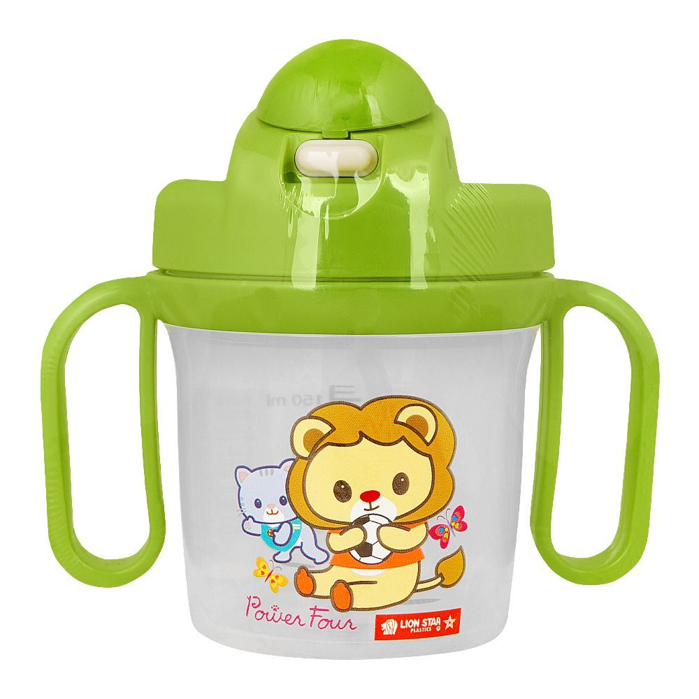 Lion Star Plastic Tora Mug With Handles, Baby Training Sippy Cup, 300ml, GL-76