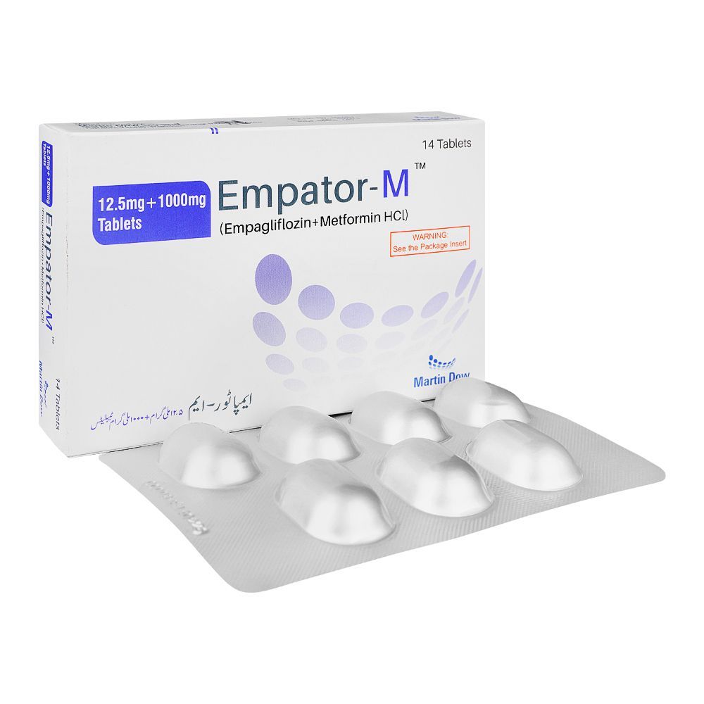 Martin Dow Empator-M, 12.5+1000mg, 14 Tablets In Box