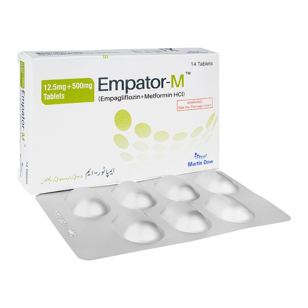 Martin Dow Empator-M, 12.5+500mg, 14 Tablets In Box