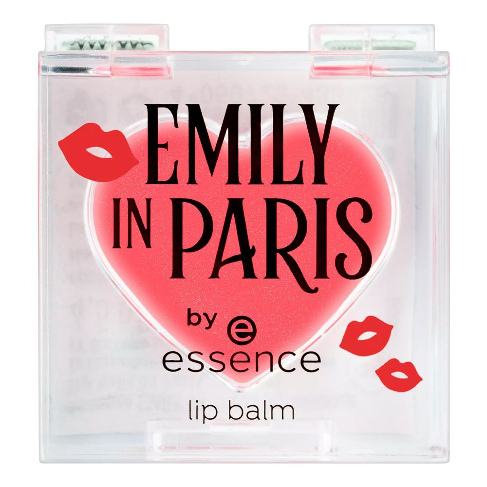 Essence Emily In Paris Lip Balm, Vitamin E & Jojoba Oil, Vegan & Cruelty Free, 01 Paris, J'Adore