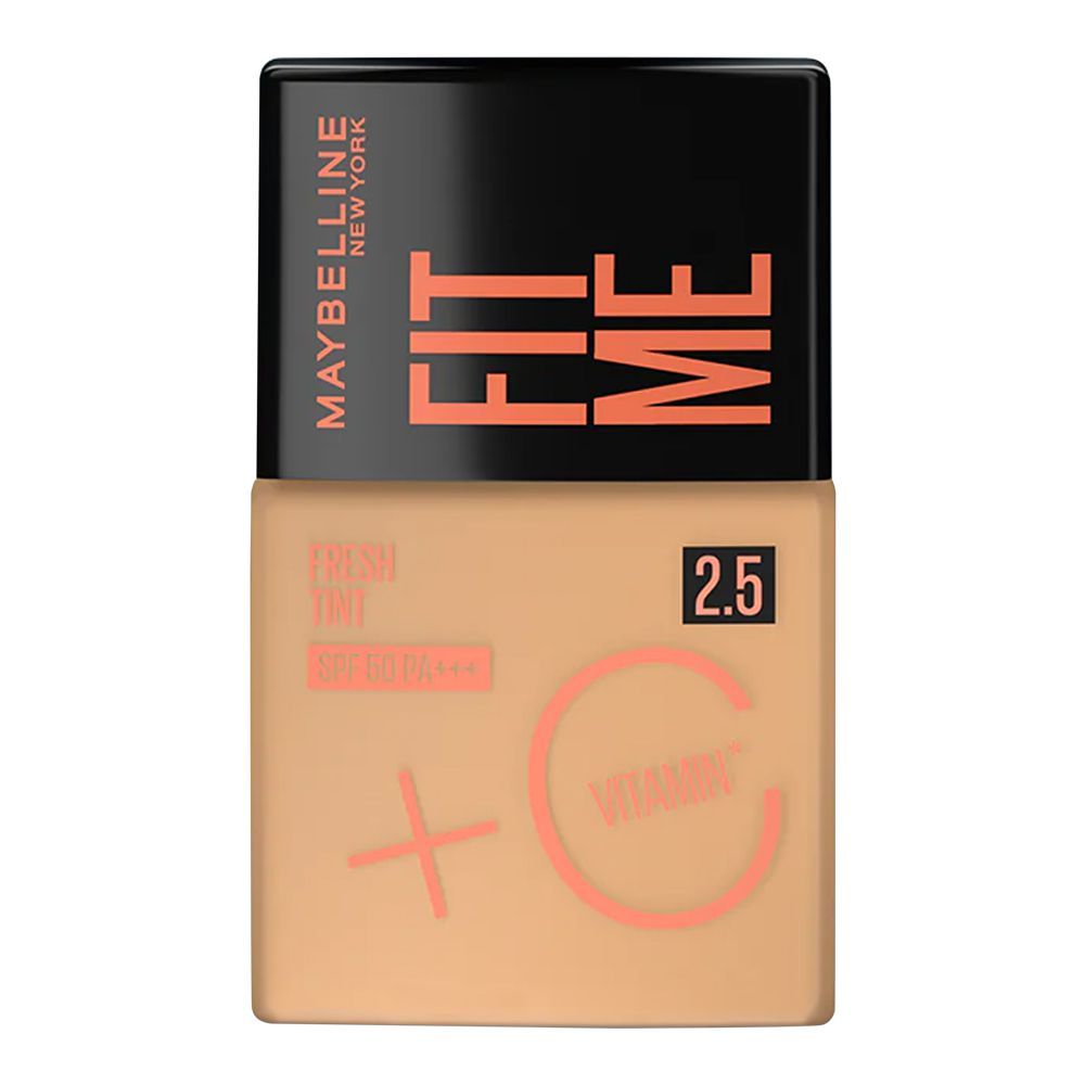 Maybelline Fit Me 2.5 Fresh Tint With SPF 50 & Vitamin C, Suitable For Sensitive Skin, Non Comedogenic, 30ml