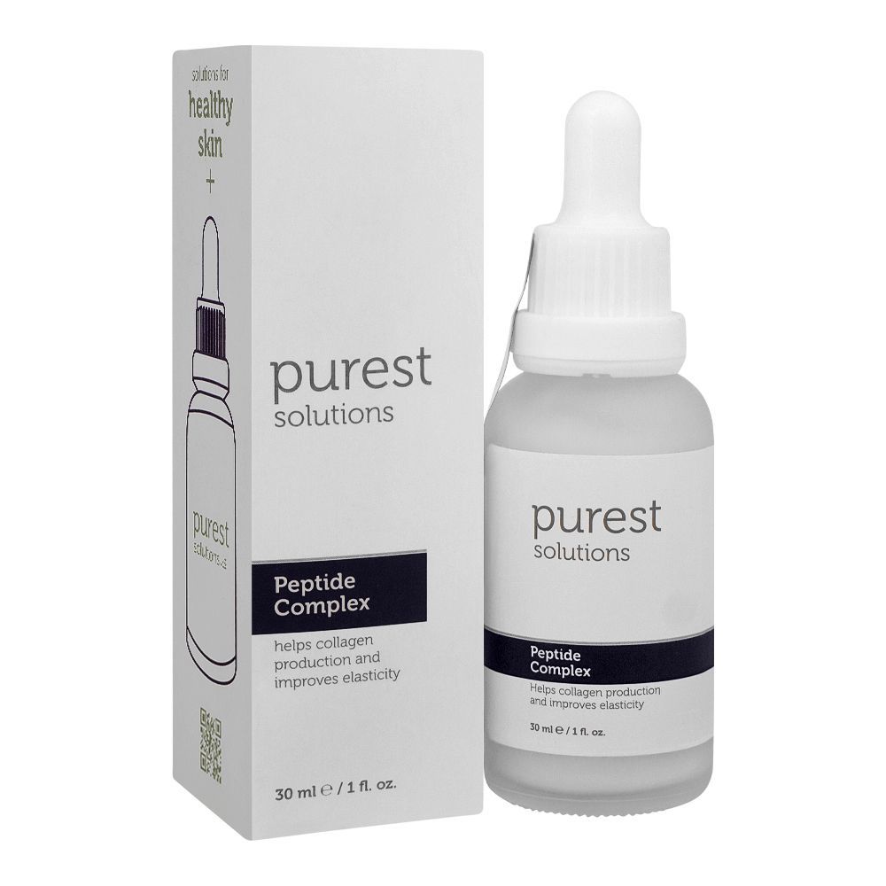 The Purest Solutions Peptide Complex Serum, Vegan, Free From Paraben, Alcohol, Fragrance and Dyes, 30ml