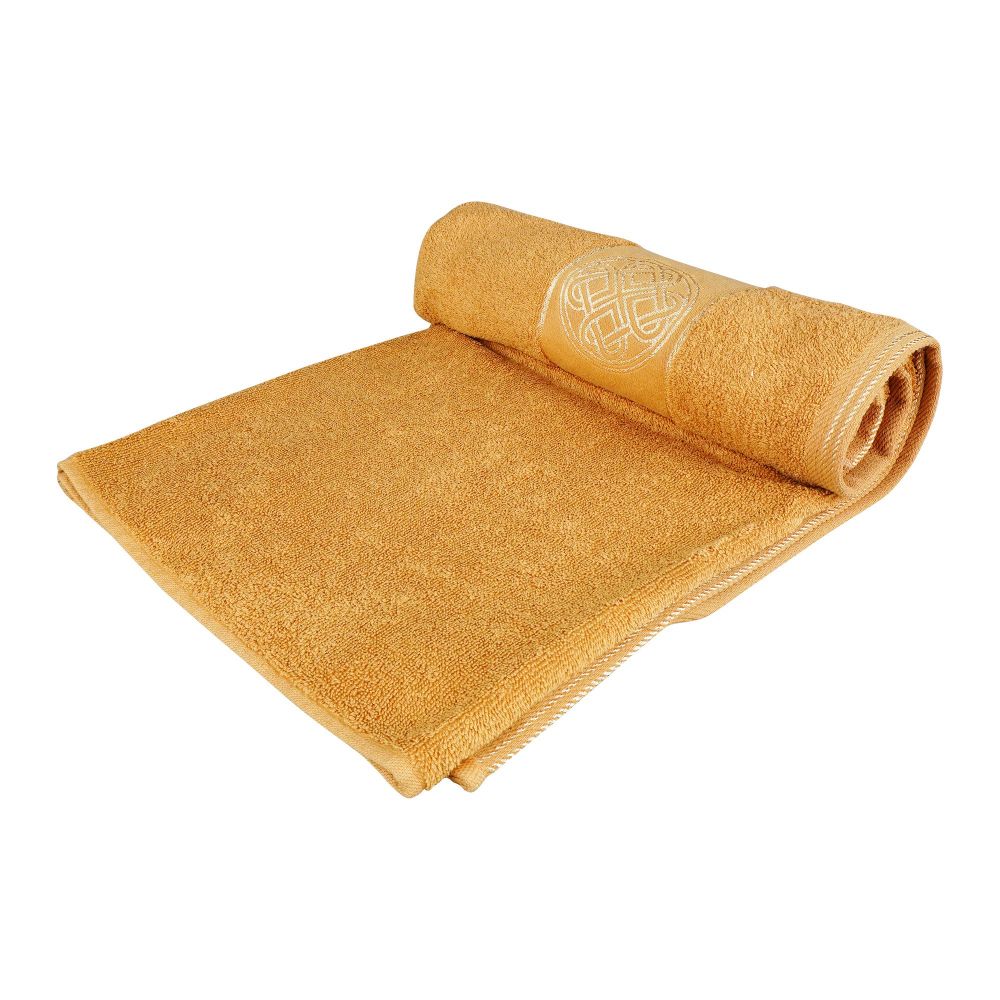 Cotton Tree Jacquard New Fancy Bath Sheet, 90x150, Camel