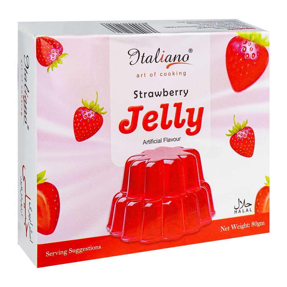 Italiano Strawberry Jelly Powder, 80gm