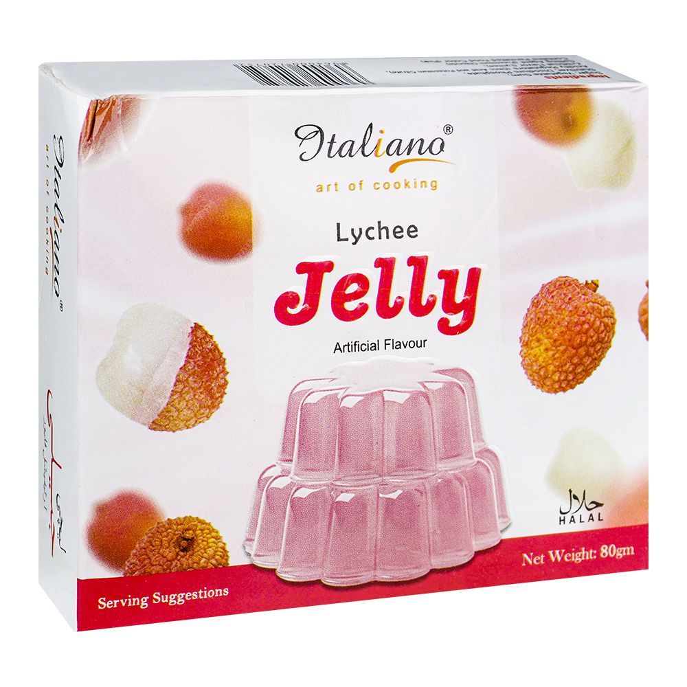Italiano Lychee Jelly Powder, 80gm