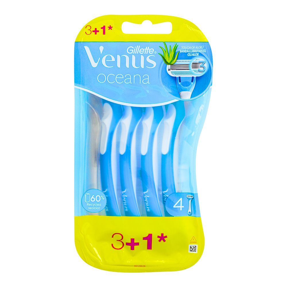 Gillette Venus Oceana Women's Disposable Razor, 4-Pack