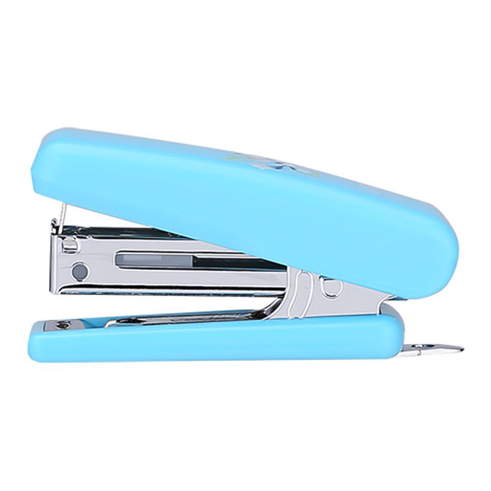 Deli Mini Stapler, No. 10 Staples, 40 Staple Capacity, 12 Sheet Limit, Blue, E0222