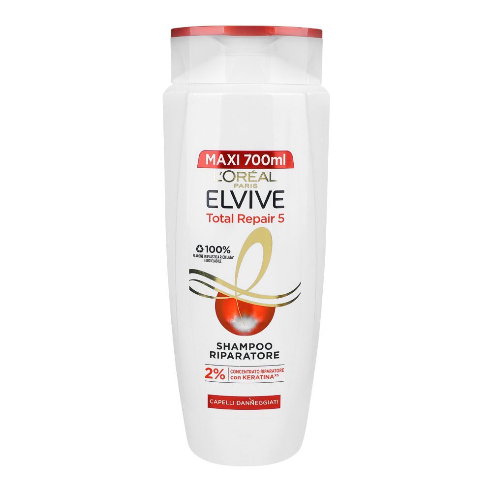 Loreal Elvive Total Repair 5 Repairing Shampoo For Damaged Hair, 700ml