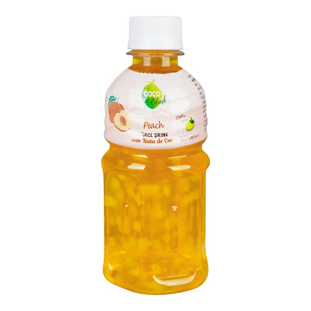 Italiano Coco Refresh Nata De Coco Peach Juice Drink, 320ml