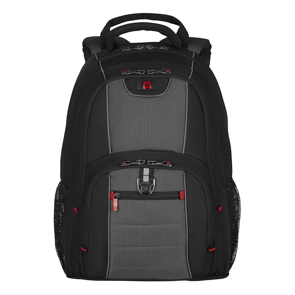 Wenger Pillar 16" Laptop Backpack, Black & Grey, 600633