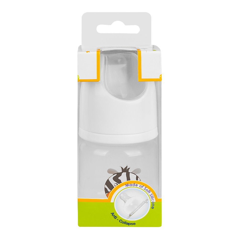 Baby World Food Grade Feeding Bottle, 60ml, White, BW4038