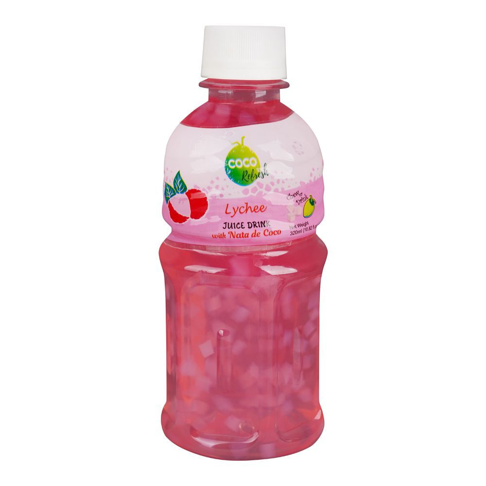 Italiano Coco Refresh Nata De Coco Lychee Juice Drink, 320ml