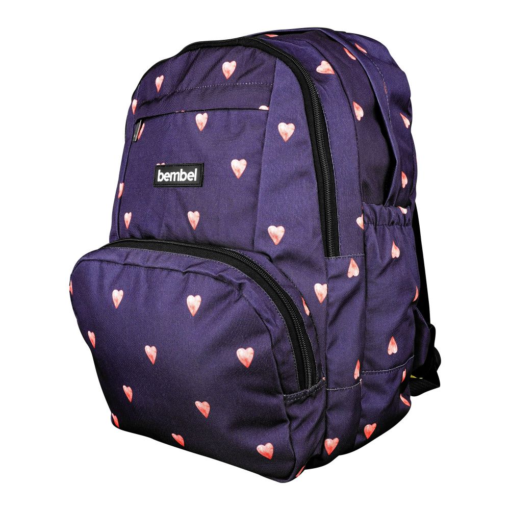 Bembel 18" Inch Affinity Backpack, Water Resistant, Polyester Fabric, Ideal For Grade 5 - 8, 100243