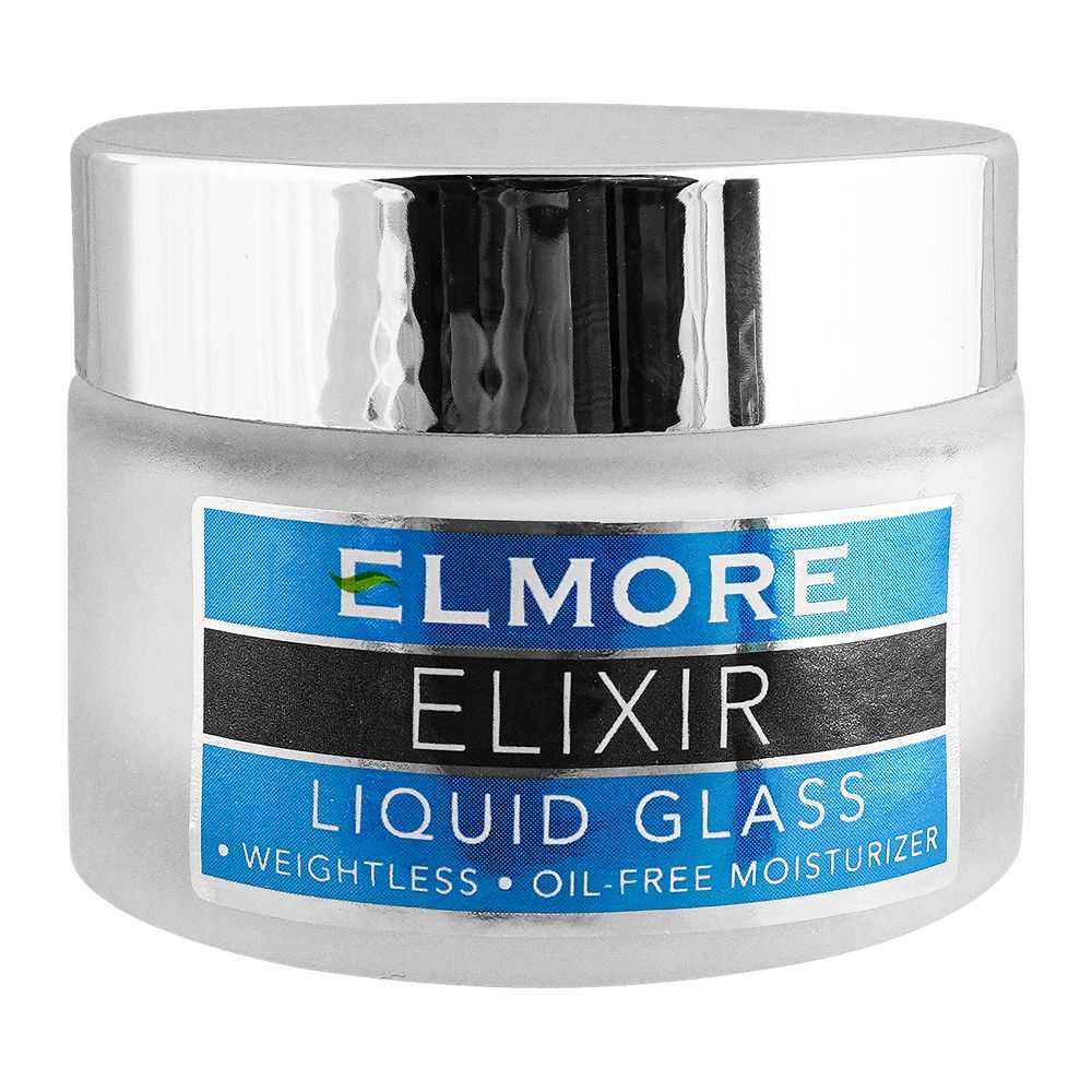 Elmore Elixir Liquid Glass Weightless Oil-Free Moisturizer, Fragrance Free, Sans Perfume, 50ml