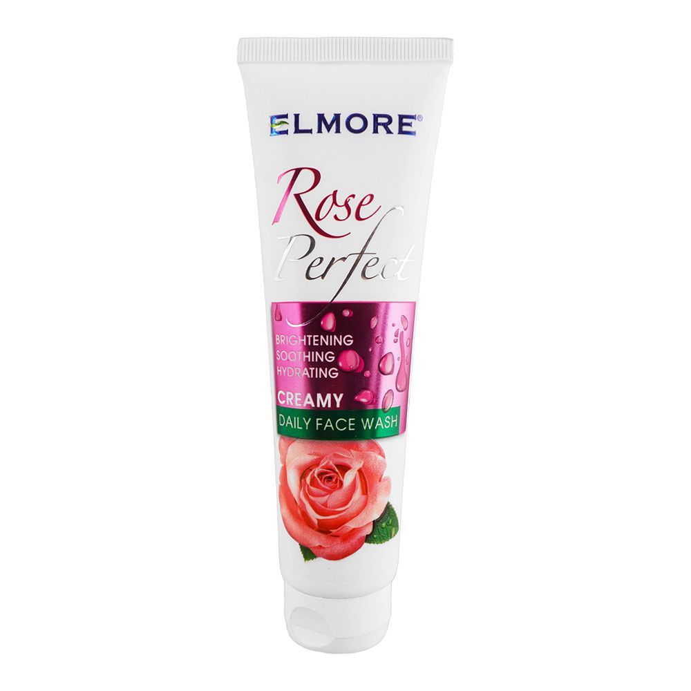 Elmore Rose Perfect Brightening, Soothing, Hydrating Creamy Daily Face Wash, 100ml