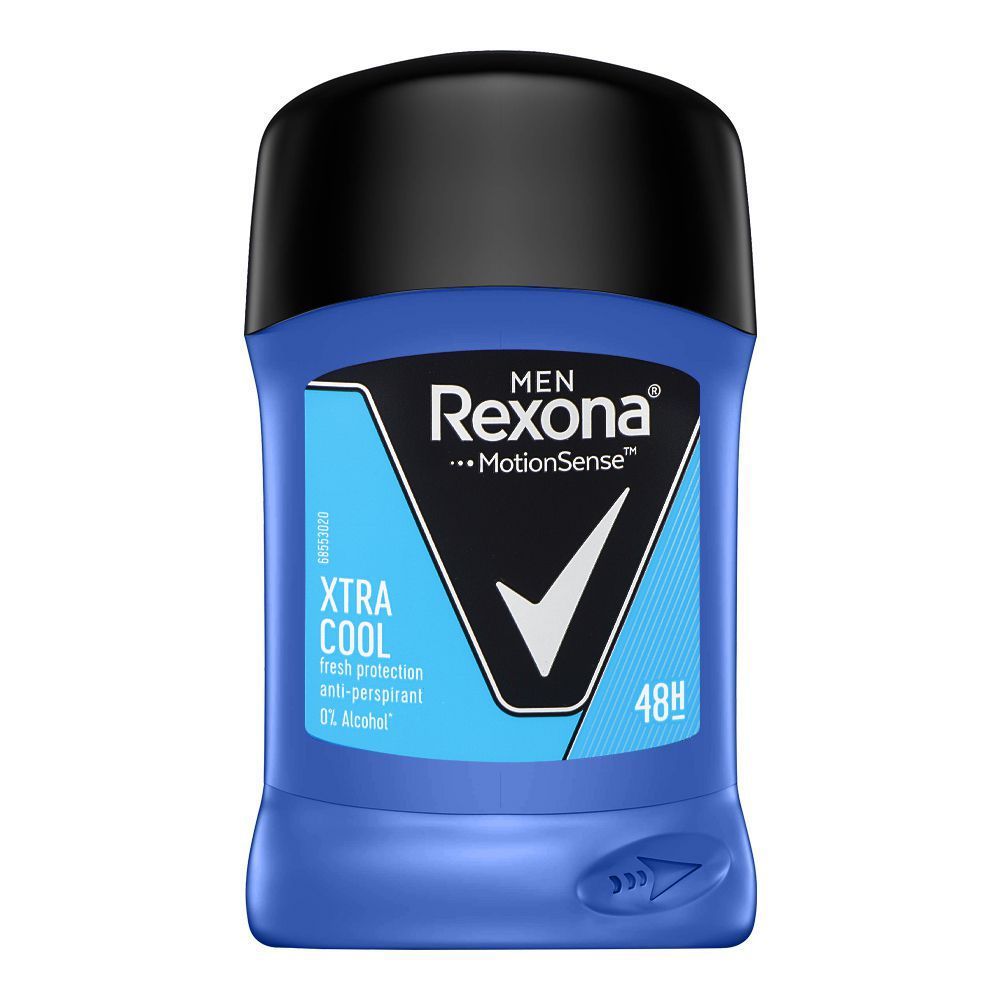 Rexona Motion Sense Xtra Cool Antiperspirant Deodorant Stick, For Men's, Antiperspirant, 48 Hours Lasting, 40ml