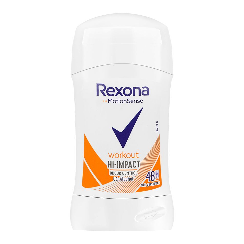 Rexona Motion sense Workout Hi-Impact Deodorant Stick, Antiperspirant, 48 Hours Lasting, 40g