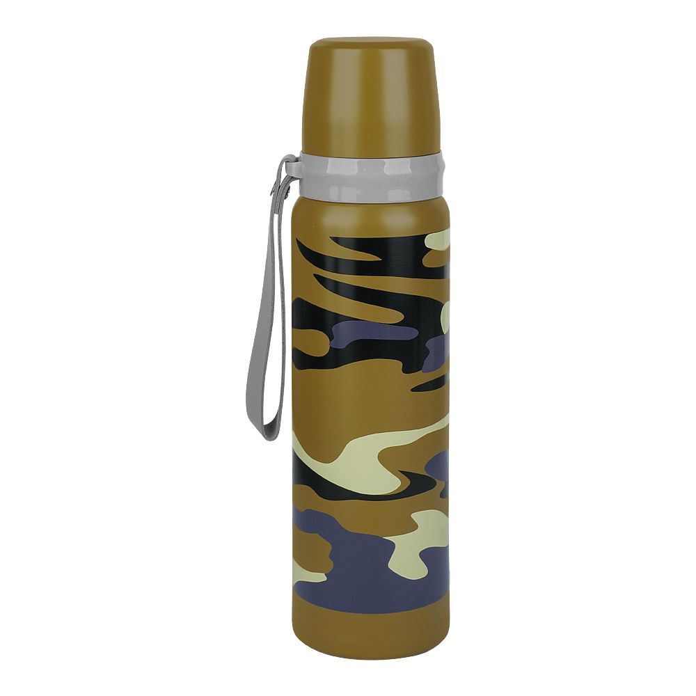 Penguin Stainless Steel Sports Water Bottle, 6500ml, 3015, 20cm (H) x 6cm (W), Light Camouflage