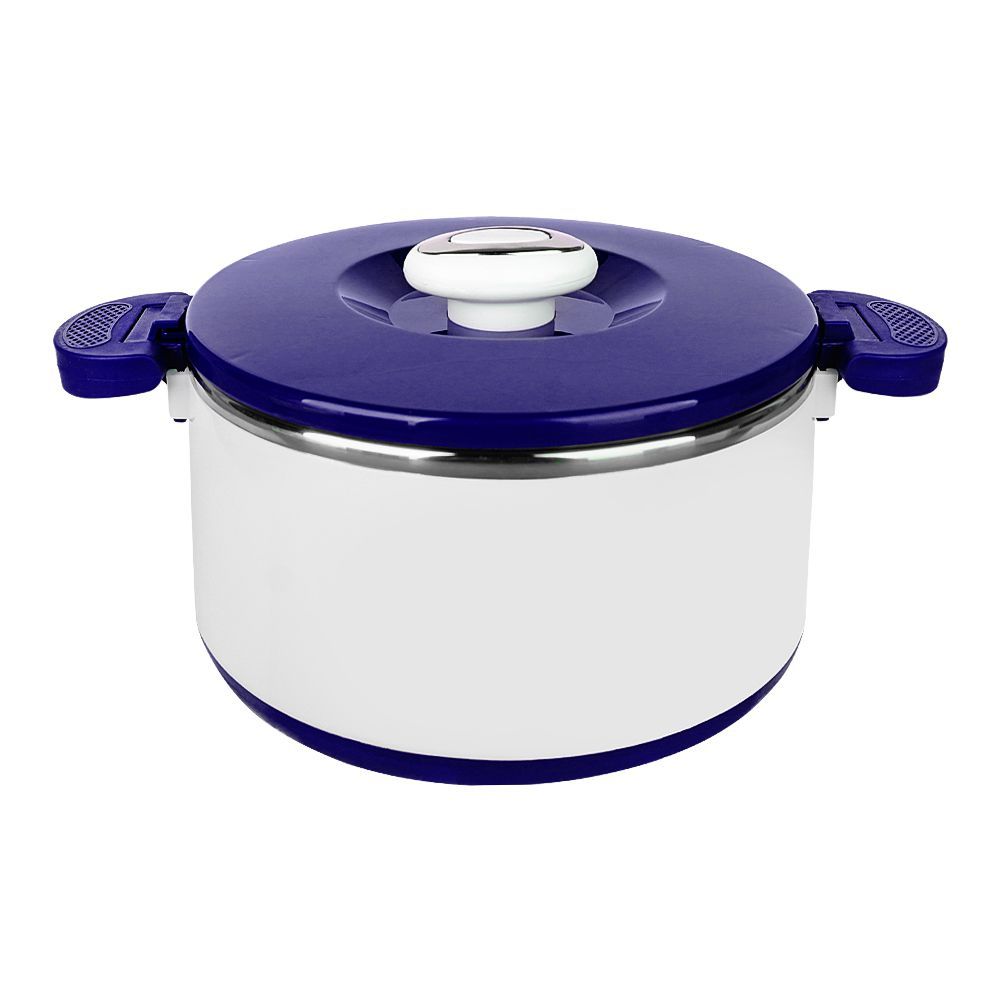 Happy Ware Hot Pot With Lockable LID, 2.5 Liter Capacity, Stainless Steel Inside, 19x26x13cm, Blue, SU-644