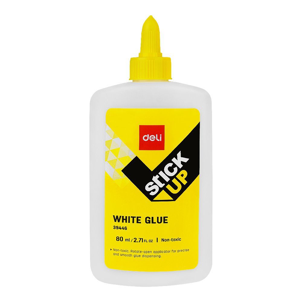 Deli White Glue, Non Toxic, 80ml, E39446