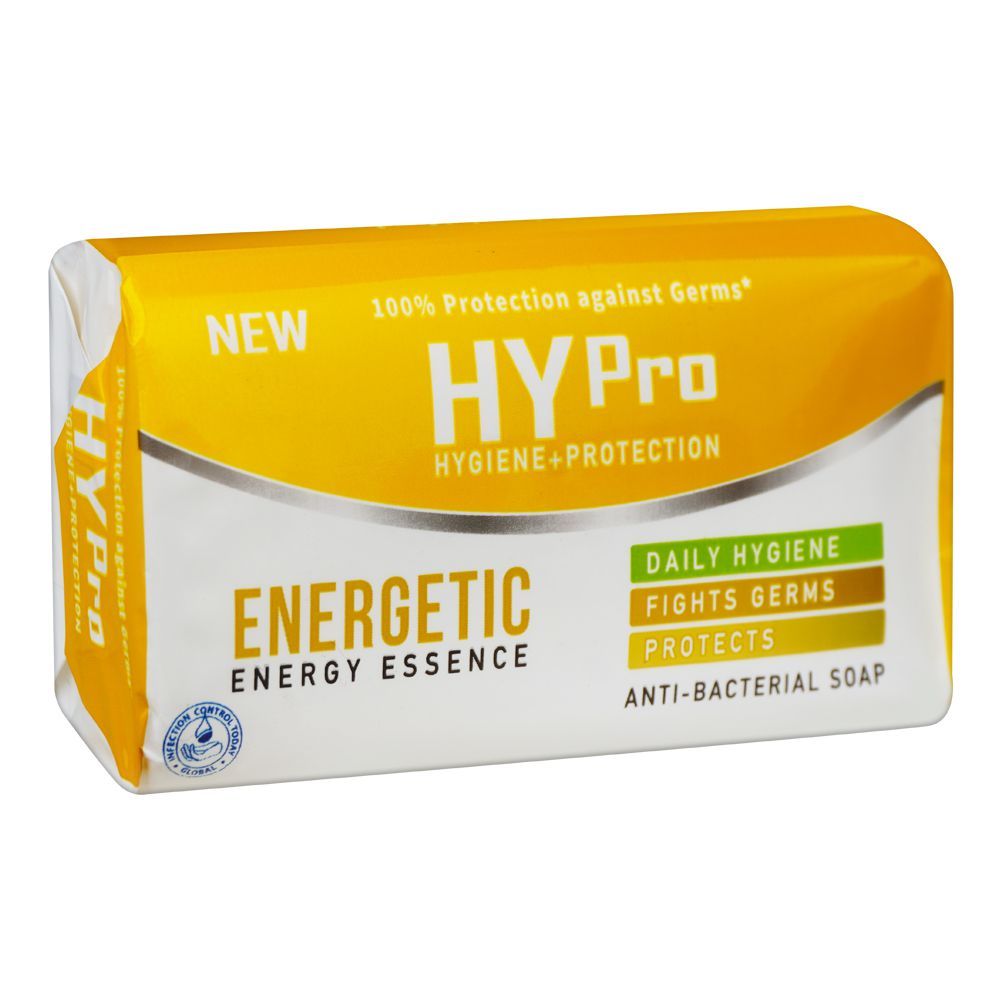 Hypro Energetic Anti-Bacterial Yellow Soap, 120g