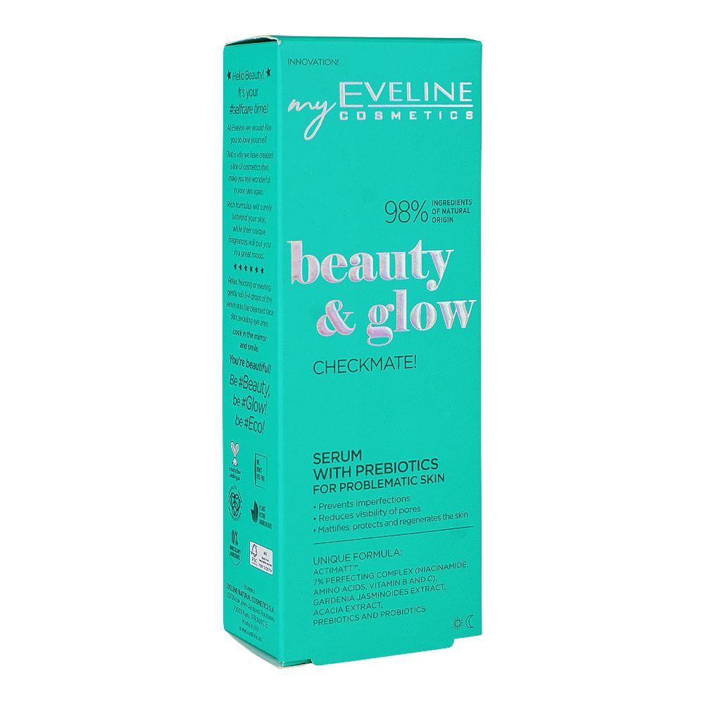 Eveline Beauty & Glow Checkmate Serum With Probiotics, 18ml